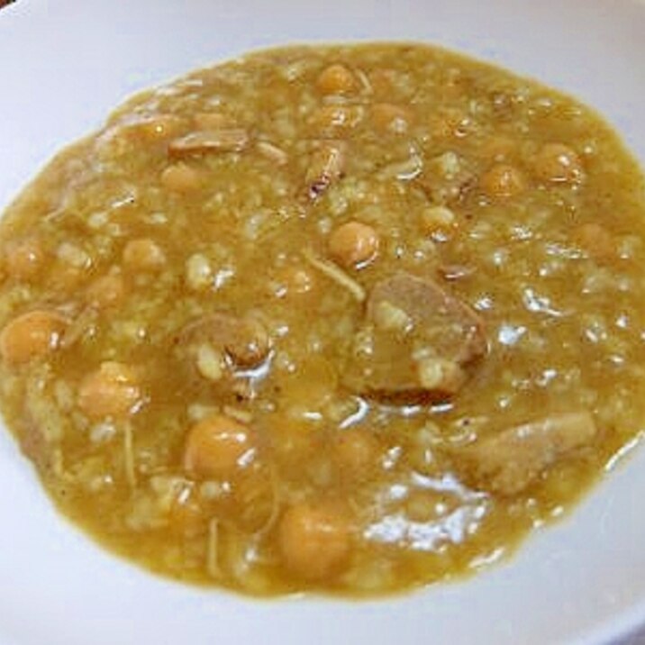 さらさら食べる ひよこ豆のカレーおじや レシピ 作り方 By うっかり0303 楽天レシピ さらさら食べる ひよこ豆のカレーおじや レシピ 作り方 By うっかり0303 楽天レシピ